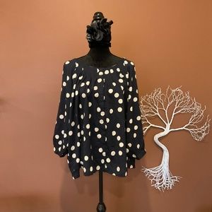 Navy blue blouse